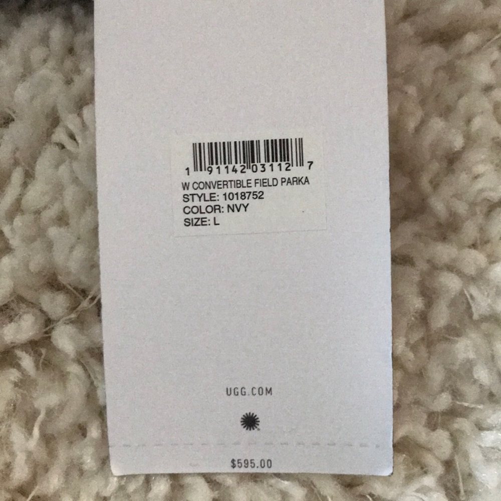 NWT UGG Convertible Field Parka Navy - Picture 7 of 8